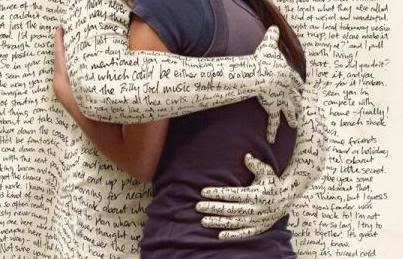 abrazo palabras